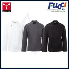 Payper STARRED Giacca da Cuoco Uomo Collo Coreana Twill Stretch Traspirante