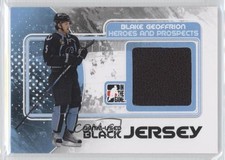 2010 ITG Heroes and Prospects Game-Used Black Jersey Blake Geoffrion #M-01 0a1