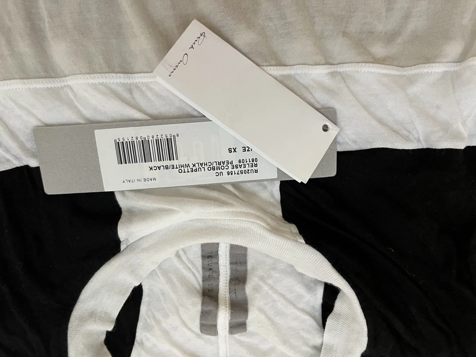 Regata Rick Owens Release Combo Lupetto XS branca pérola/giz COM ETIQUETAS - Imagem 2 de 4