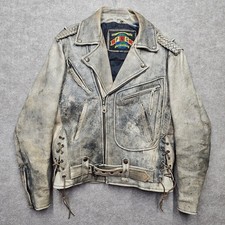 Vintage PLG Putnam Leather Gold Distressed Mo...
