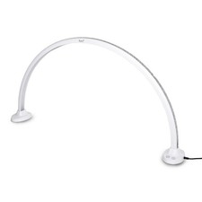 Half Moon Luna Manicure Nail Table Lamp LED Light, White Rhinestone