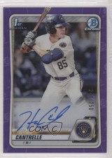 2020 Bowman Draft Chrome Picks Purple Refractor /250 Hayden Cantrelle Auto 7i2