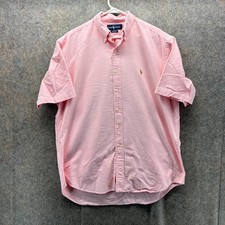 Vintage Ralph Lauren Shirt Mens Large Pink Button Down Oxford OCBD Blake