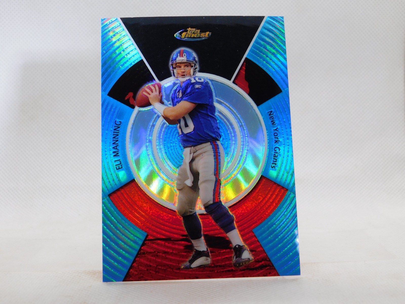 Eli Manning NY Giants  2005 Topps Finest Blue Refractor serial#rd  67/299 mint!