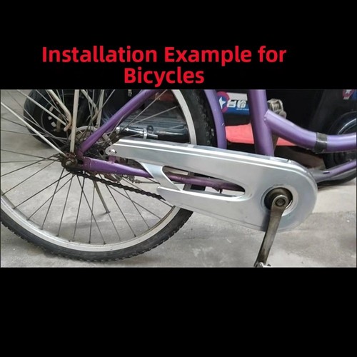 Chain Cover for 20 24 26 Inch Electric Bikes with Rust Resistant Material - Foto 13 di 13