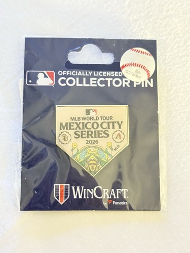 2026 MLB Mexico City Series Wincraft Pin Arizona Diamondbacks San Diego Padres 1