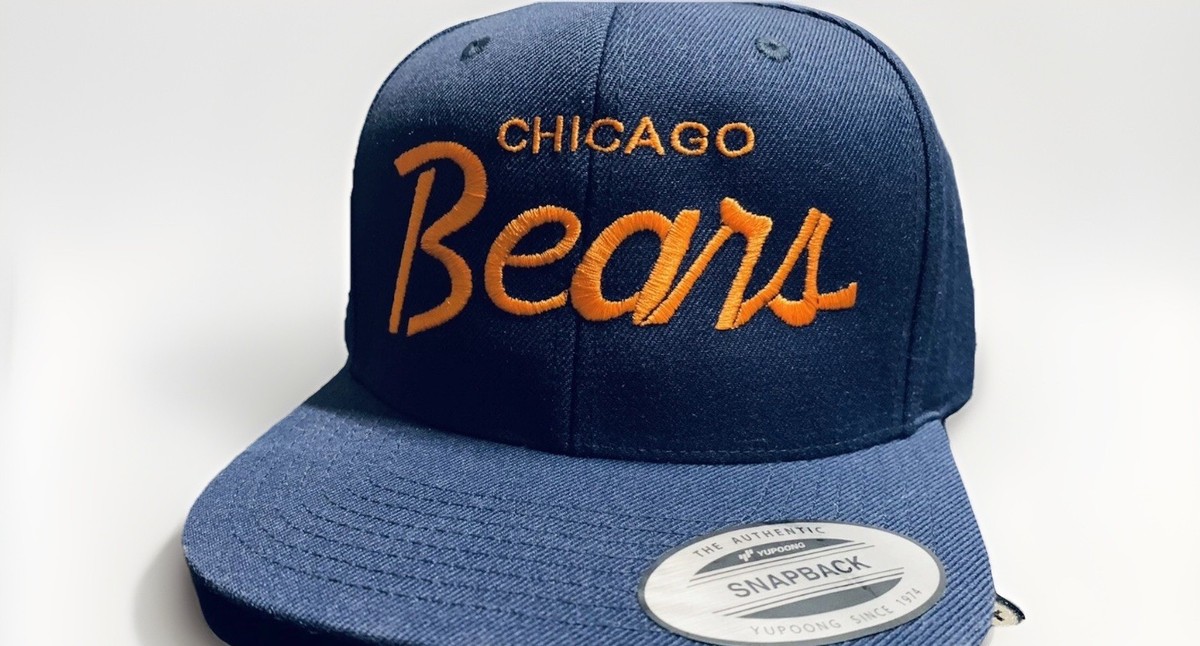 Retro Chicago Bears 6 Panel Snap Back Hat 90 Christmas Vacation