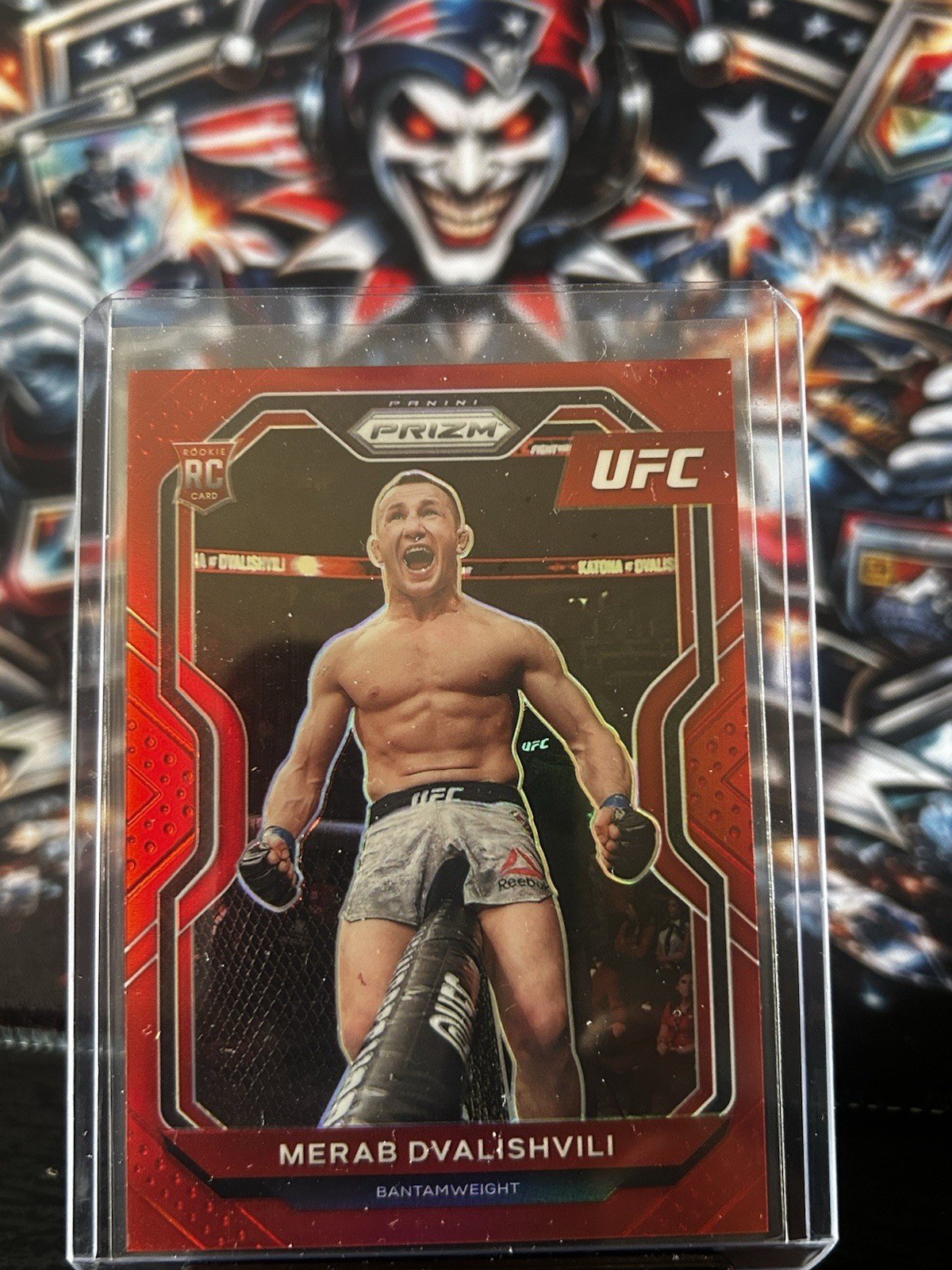 2021 Panini Prizm UFC - Merab Dvalishvili #87 Red Prizm /275 (RC)