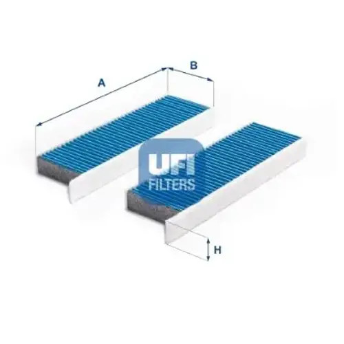 Cabin filter with antibacterial action 34.172.00 UFI for PEUGEOT CITROËN DS OPEL - Image 2