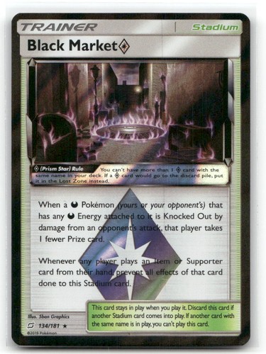 Black Market Prism Star Holo SM - Team Up 134/181 MP Pokemon