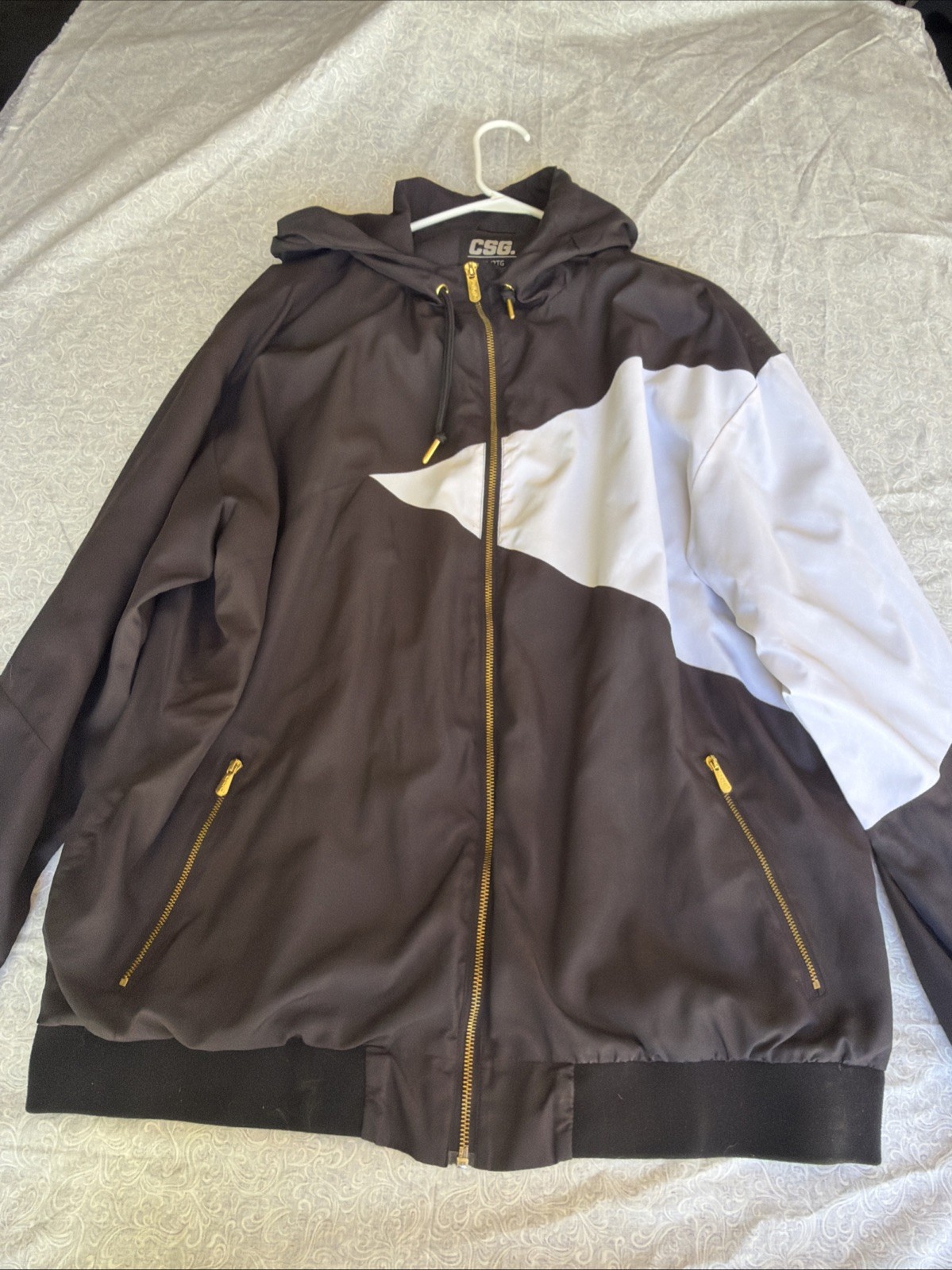 CSG Full Zip Men’s 2XL Jacket Black And White
