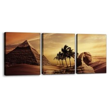Ancient Egypt Secrets Painting on Canvas Pyramid Sphinx Modern Wall Art Home ...