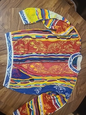 トップス coogi knit 90s VTG 80s 90s Size M COOGI Knit Mercerized Cotton SWEATER Biggie
