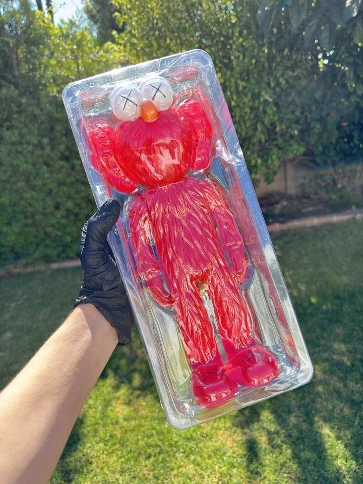 KAWS Companion BFF Vinyl Red Figure - Image 3 of 4