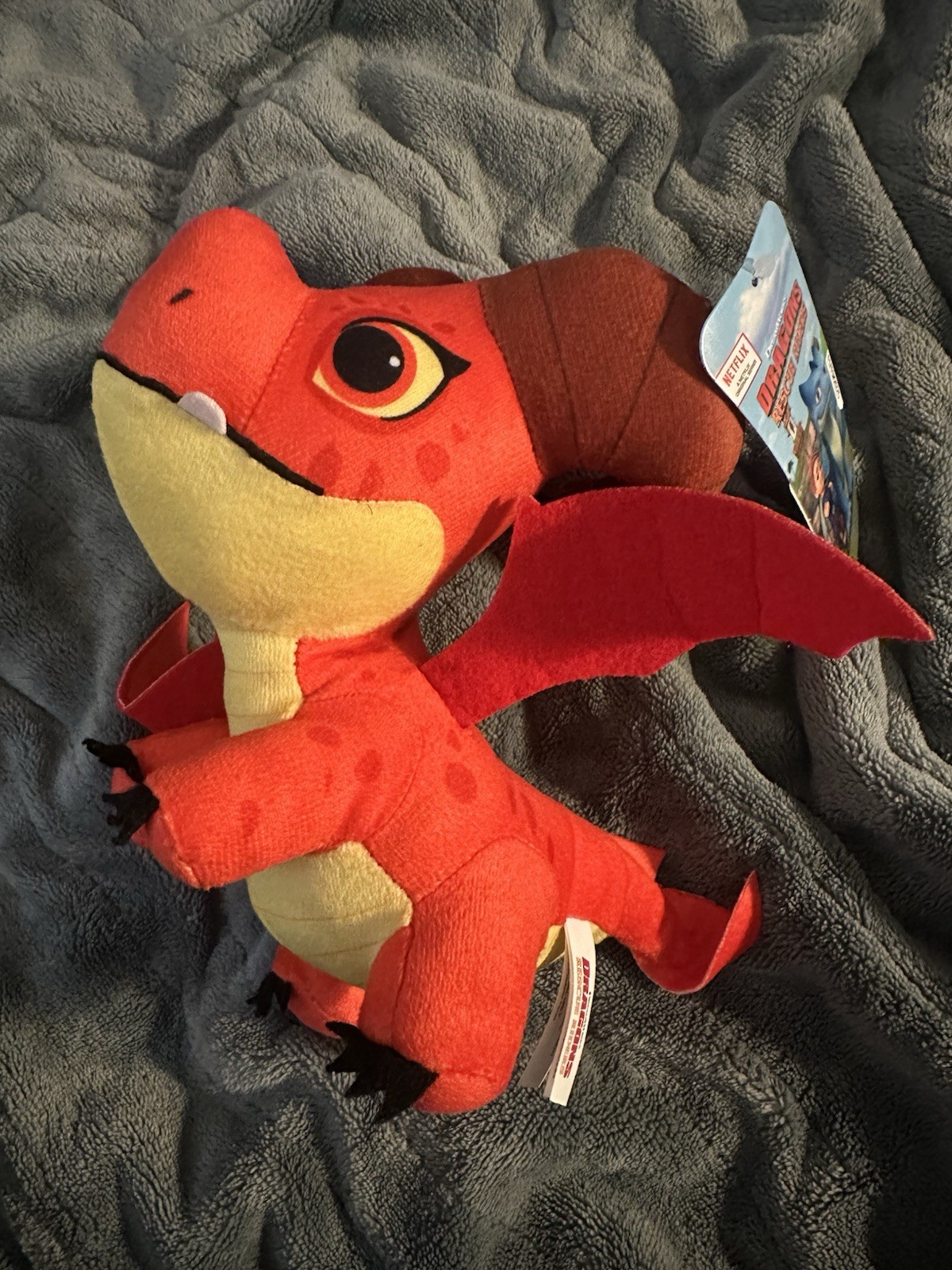 How To Train Your Dragon Rescue Riders Aggro 9”Plush Red 2023 Toy ...