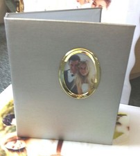 SILVER 5"X7" Photo Album 3 RING 2 up with 50 pages holds 200 photos