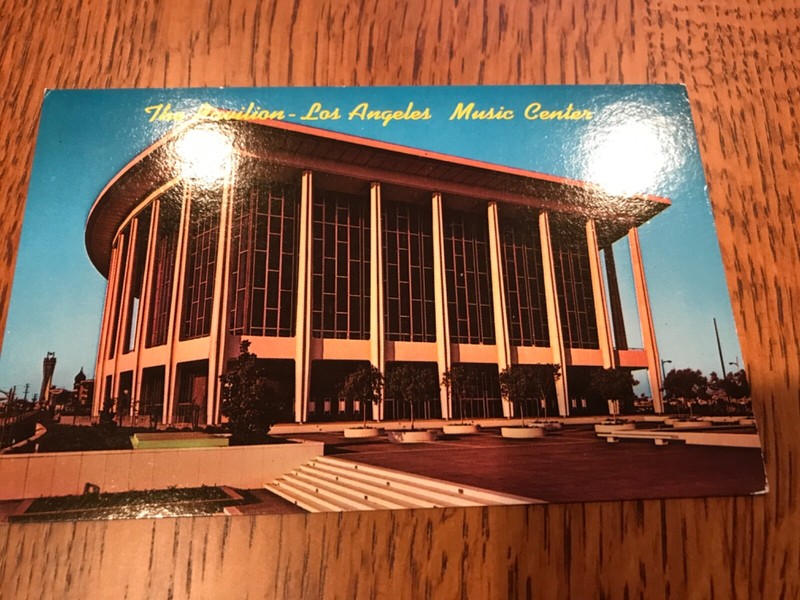Vintage Postcard - Los Angeles Music Center  - free postage