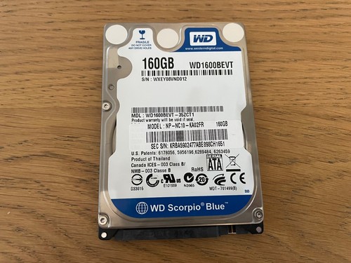 Western Digital Scorpio Blue WD1600BEVT 160GB SATA II 5400RPM 2,5" Festplatte