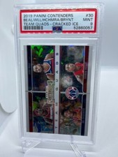 2019 Contenders Team Quads Cracked Ice Beal Wall Hachimura Bryant /25 PSA 9 #30