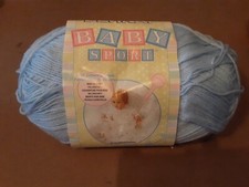 Bernat Baby Sport 3 Light Weight Acrylic Pale Blue Skein 7.4 oz.