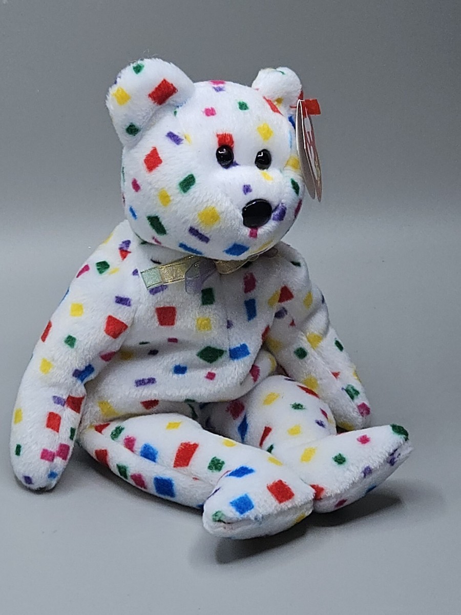 TY 2K Beanie Baby 2000 Bear~ Special Edition~ Confetti | eBay