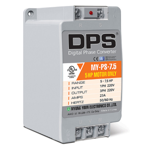 Single 1 to 3 Phase Converter, Digital Phase Shifter for 5HP(3.7kW) 15A 220V