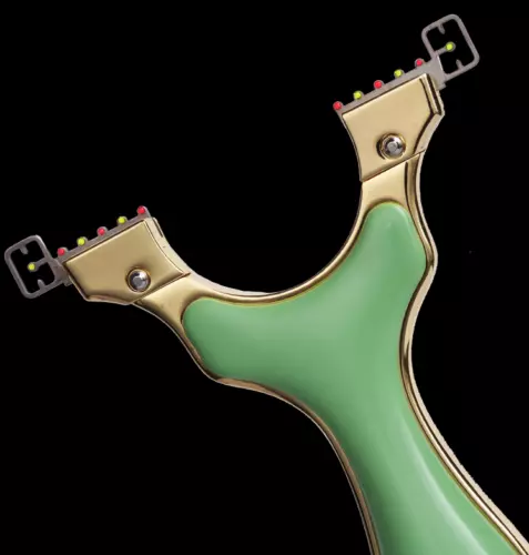 New Slingshot Catapult Huntin Archery Slingbow Flat Rubber Band Sling Shot Green - Picture 9 of 11
