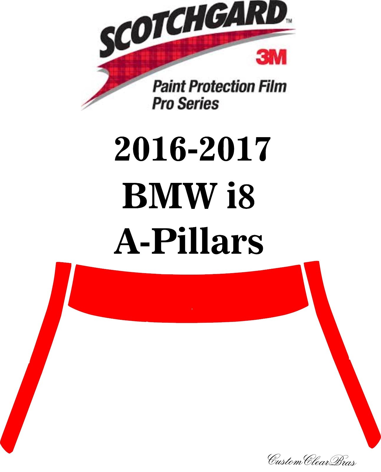3M Scotchgard Paint Protection Film Pro Series Clear Bra 2016 2017 BMW i8 