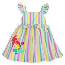 Disney Store Ariel Striped Sundress The Little Mermaid Party Dress Baby NEW