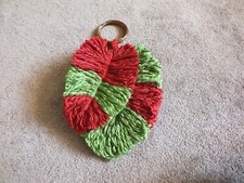 Collectible Beautiful Handmade Hanging Wall Knob Decor Leaf Feather Yarn