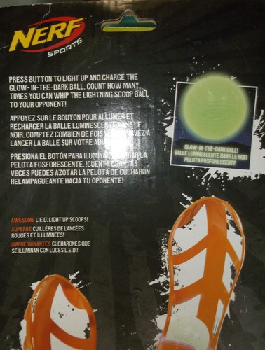 NERF LIGHTNING SCOOP TOSS GAME ORANGE NERF SPORTS HASBRO PERPETUAL PLAY NEW - Picture 11 of 11