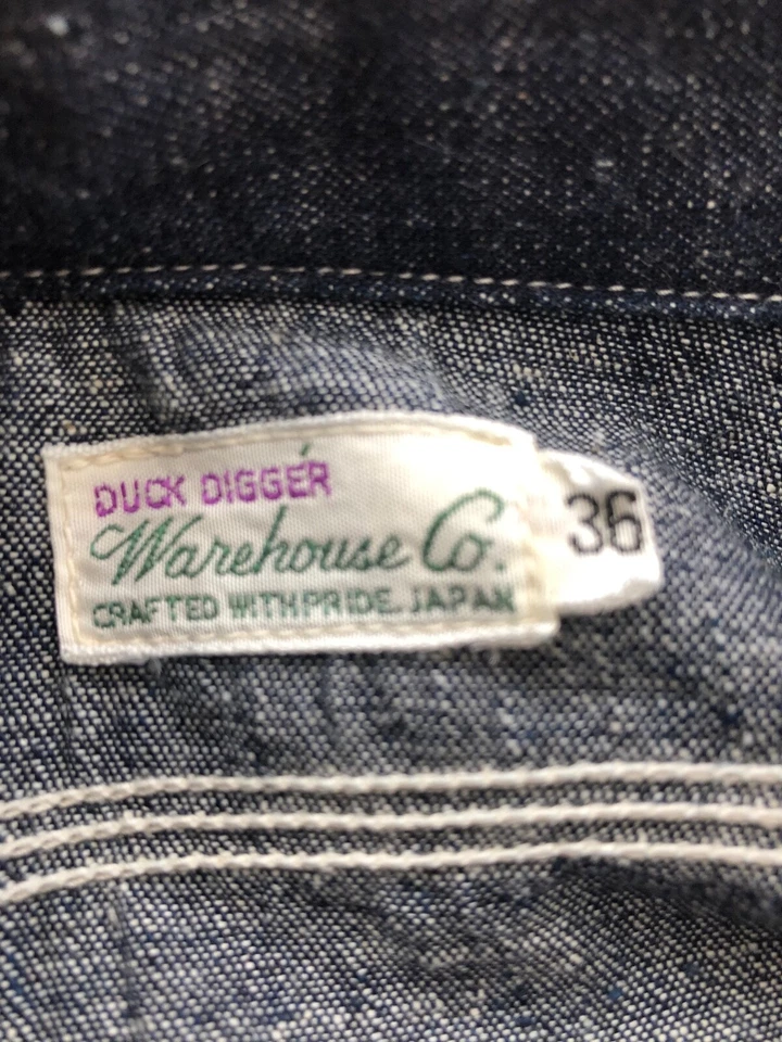 Warehouse Duck Digger牛仔衬衫,尺寸 36 — 第 2/4 张图片