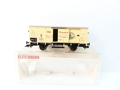 Fleischmann H0 5865 K ged. Güterwagen Gebr. Fleischmann, DC, TOP in EVP #41718