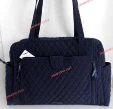 NWT Vera Bradley Baby Bag Diaper with Changing Pad in Microfiber Classic Navy