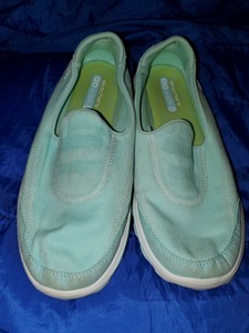teal skechers go walk