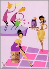 The Art of Shag - Wahine - Tiki Greeting Card #3