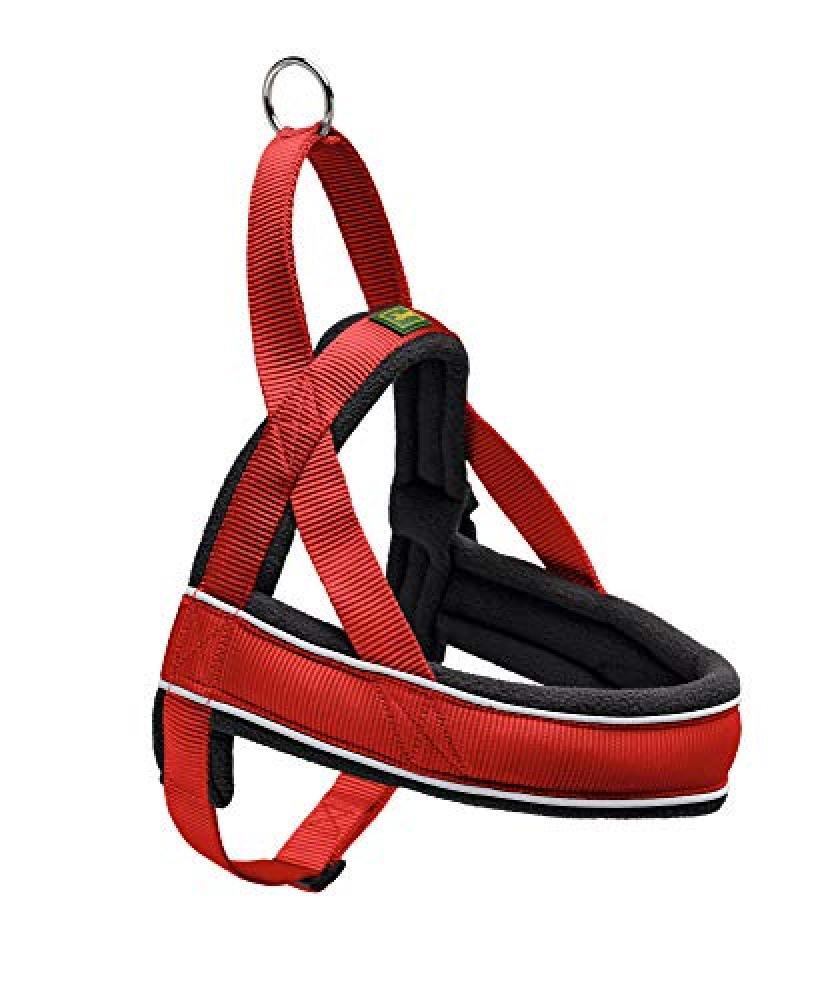 (TG. XL) Hunter Racing Norweger Harness - Imbracatura Cane, Rosso, 68-90/L - NUO