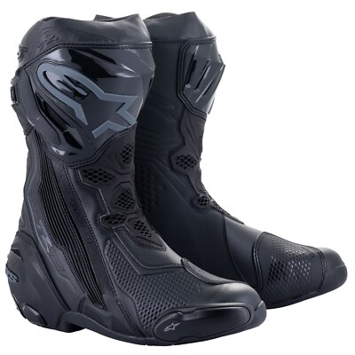 Alpinestars Supertech R Boots black black Gr. 42 Motorradstiefel Racing Stiefel
