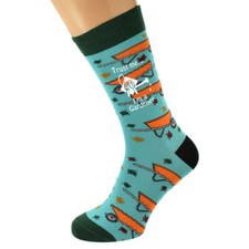 Trust me I'm a Gardener Image Wheelbarrow Design Mens Socks X6H028-N413