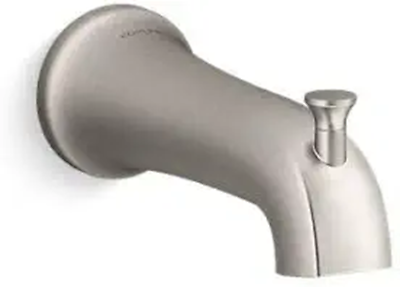 Kohler K-28563 Tempered 6-3/8" Integrated Diverter Tub Spout - Vibrant Brushed Nickel