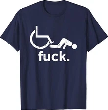 Funny Handicap Disabled Amputee Tee Humor Wheelchair Unisex T-Shirt