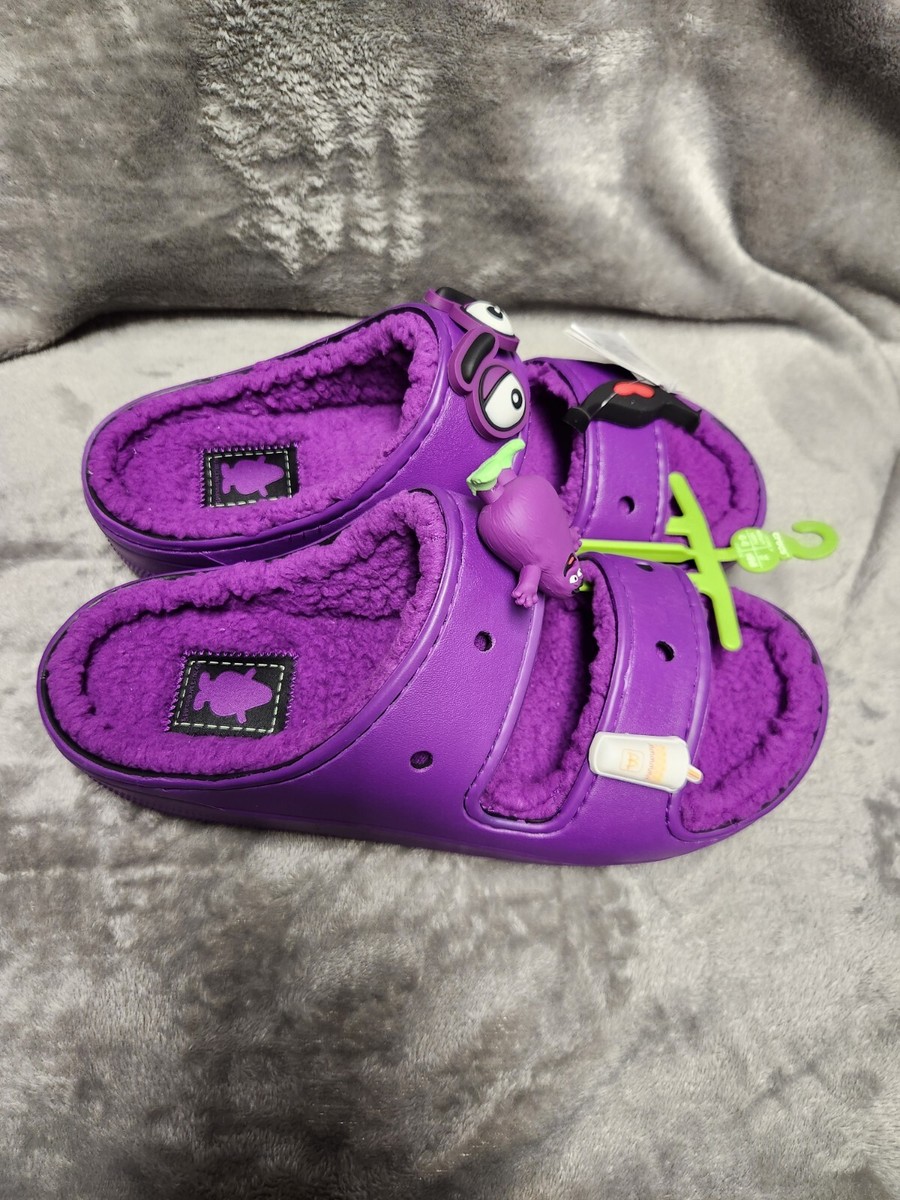 BRAND NEW McDonald's X Crocs Grimace Cozzzy Sandal | Men 9