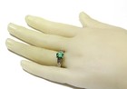 14k white gold .34ct SI2 H diamond lab tourmaline gemstone ring 4.3g estate 9.25 — photo 8