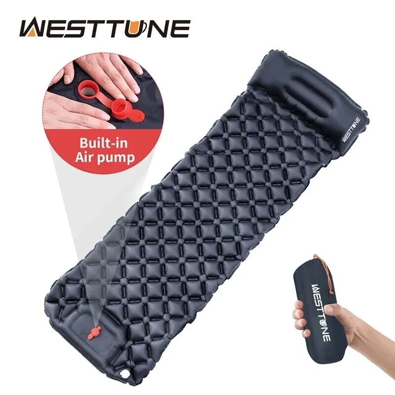 Westtune Acampada Hinchable Colchón Ultralight Exterior Dormir Almohadilla