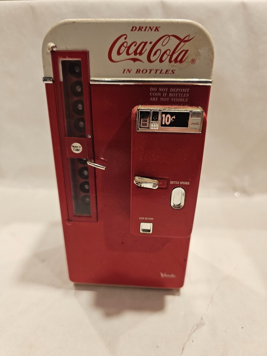 1994 VINTAGE Collectible Metal Coke Coca Cola Vending Machine Bank