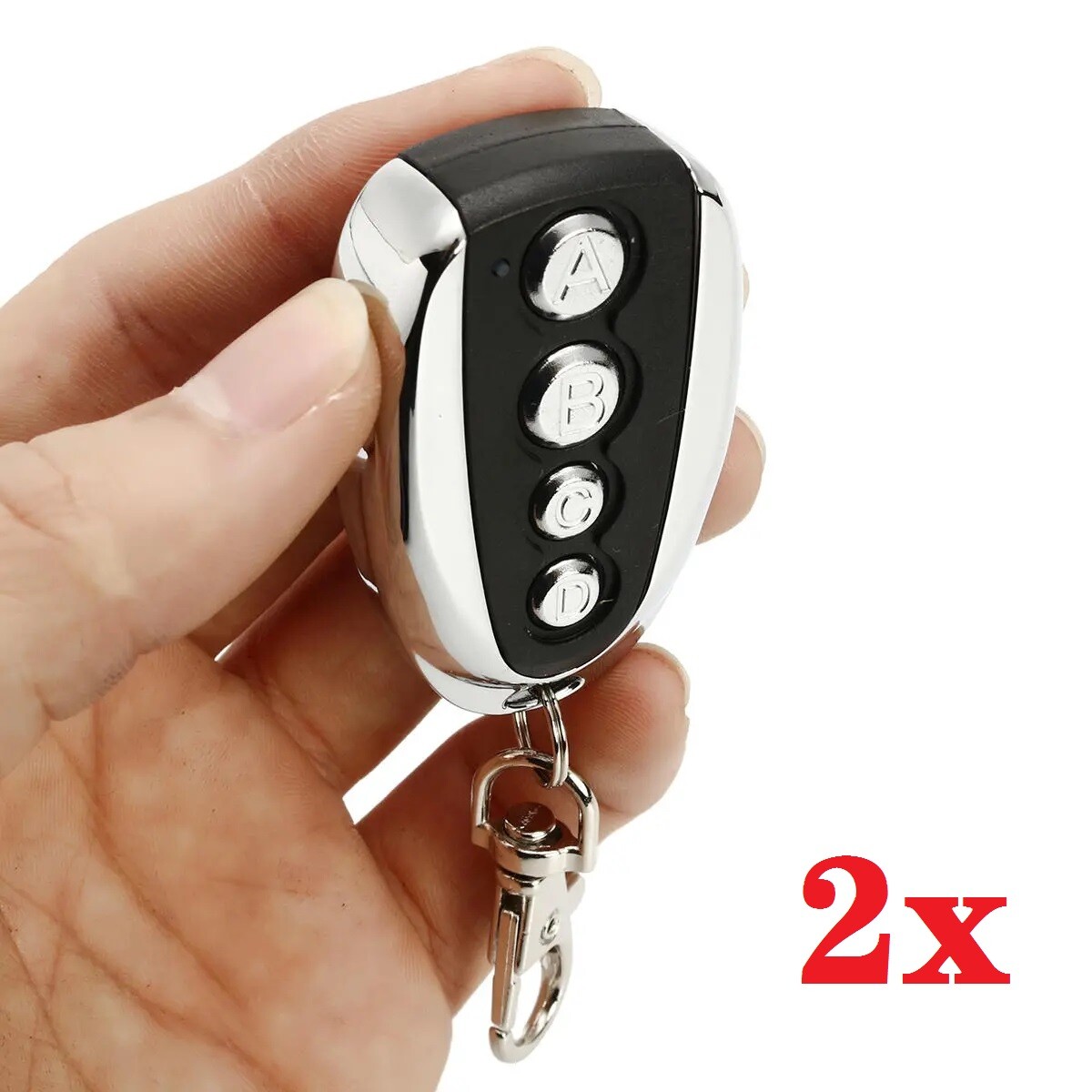 Handsender 433 Mhz 2pcs Remote Control Backup Key Sliding Garage Gate ...