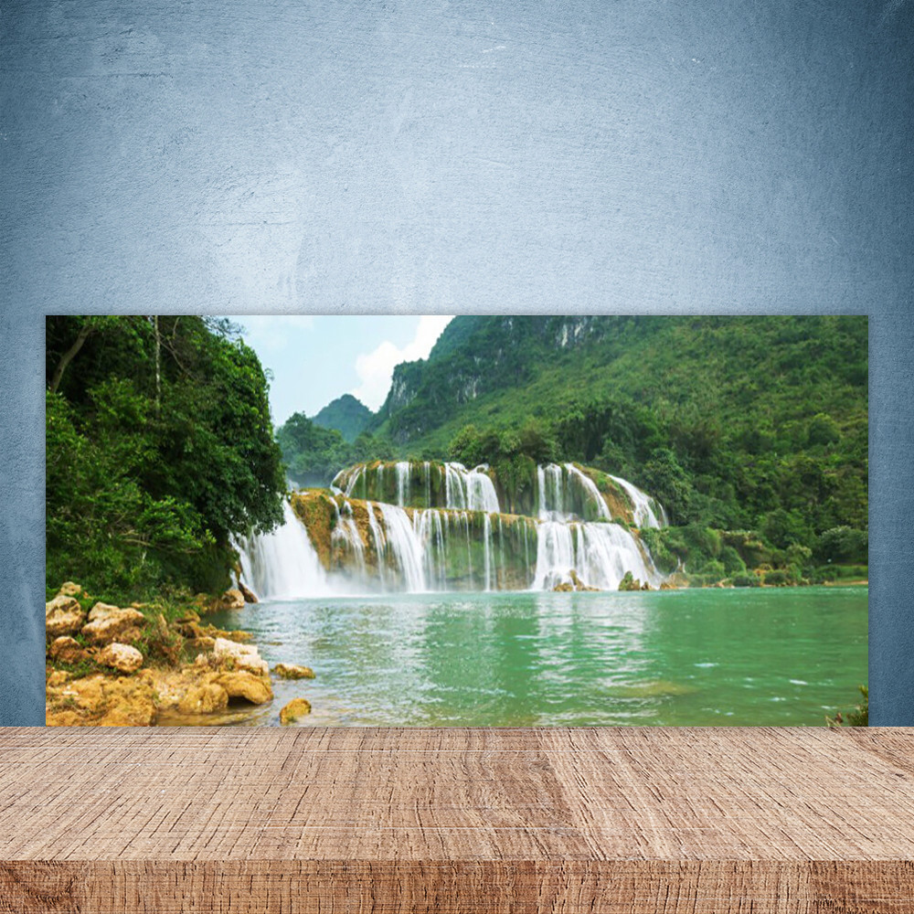 Crédence en verre trempé 100x50 cm au design haut de gamme pour protection murale de cuisine
