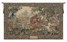 Le Roi Soleil Renaissance Knight Belgian Tapestry Wall Art Hanging Decor (New)