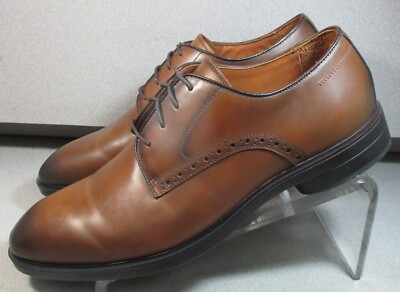 158042 MS50 RONAN MEN'S SHOES SIZE 12 M TAN LEATHER LACE UP BY JOHNSTON & MURPHY