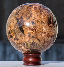 10.5LB! 145MM Brecciati Diaspro Sfera Cristallo Chakra Balancing Pietra Sfera